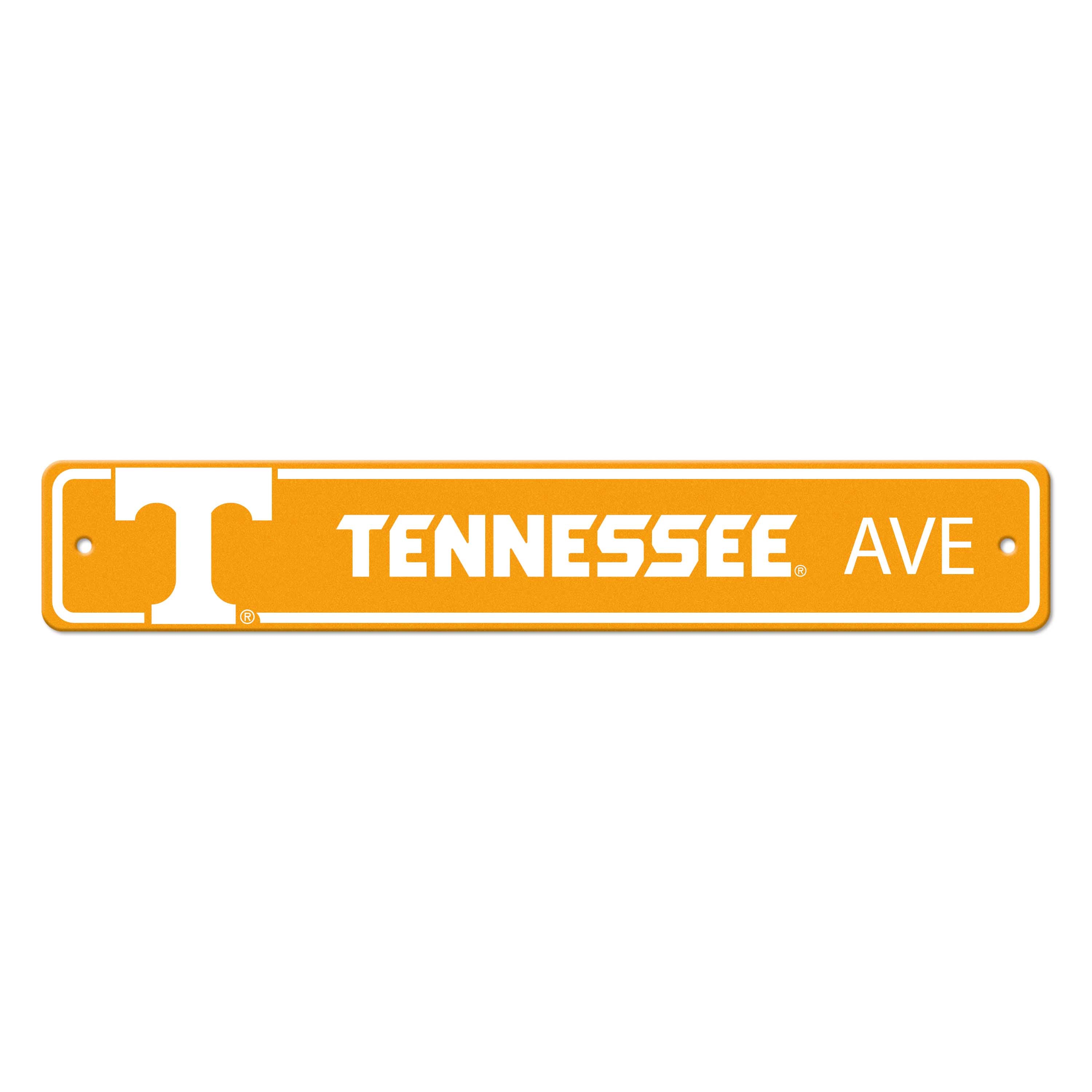 Tennessee Volunteers Team Color Street Sign Décor 4in. X 24in. Lightweight