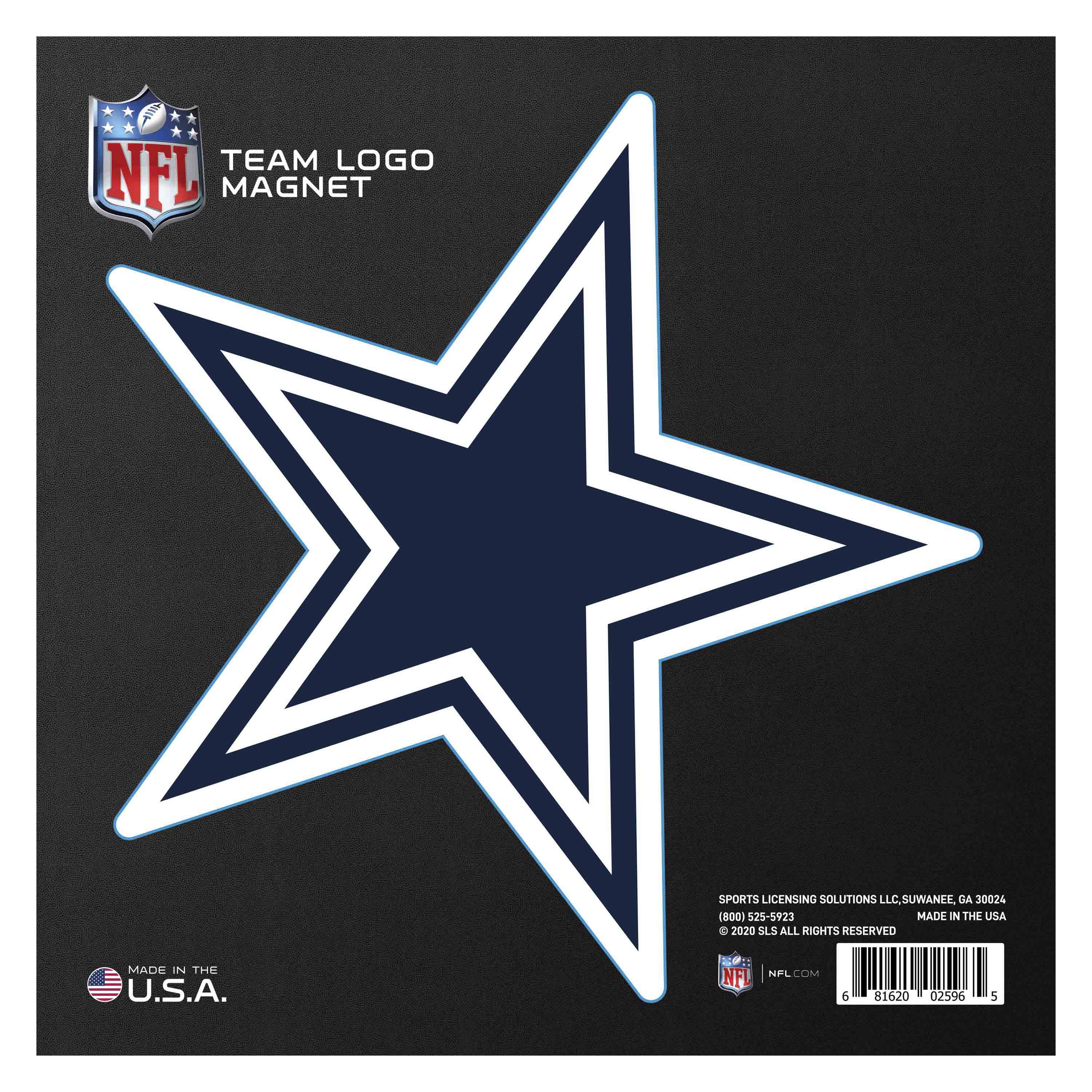 Dallas Cowboys Large Team Logo Magnet 10" (8.7329"x8.3078") - Dallas Cowboys