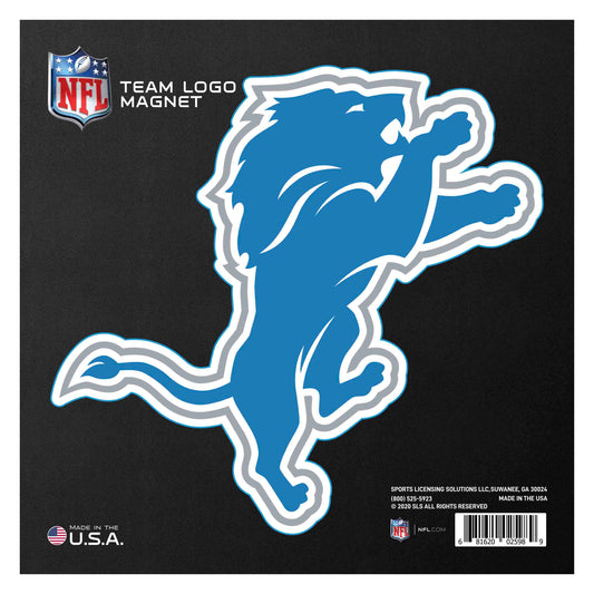 Detroit Lions Large Team Logo Magnet 10" (8.7329"x8.3078")