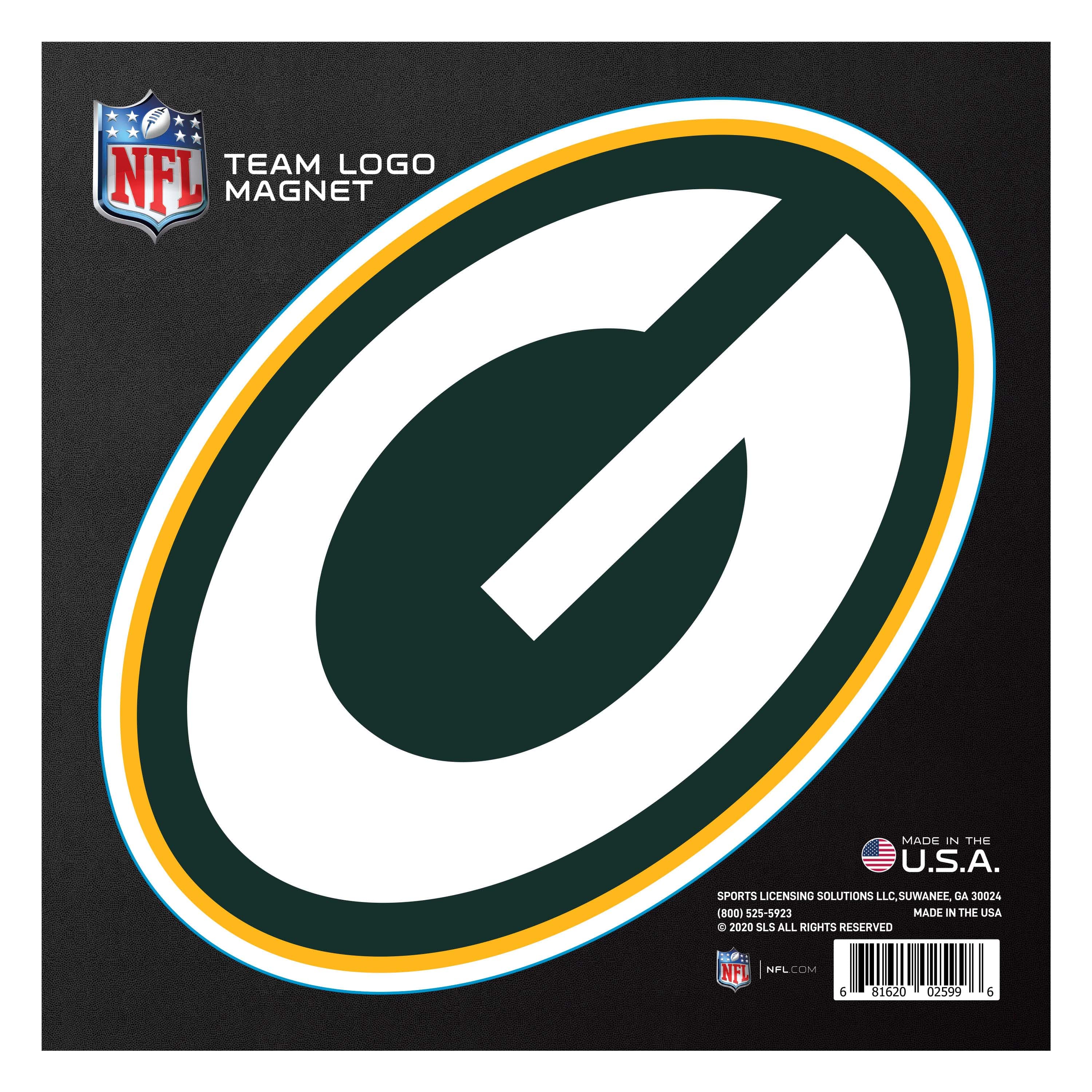 Green Bay Packers Large Team Logo Magnet 10" (8.7329"x8.3078") - Green Bay Packers