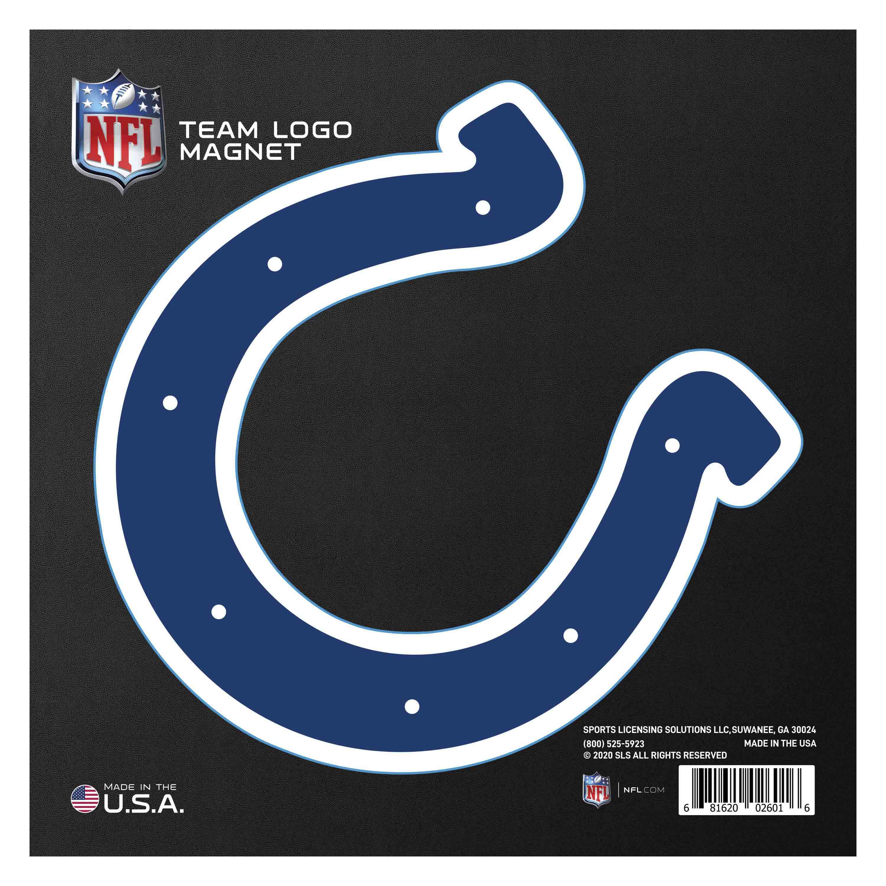 Indianapolis Colts Large Team Logo Magnet 10" (8.7329"x8.3078")