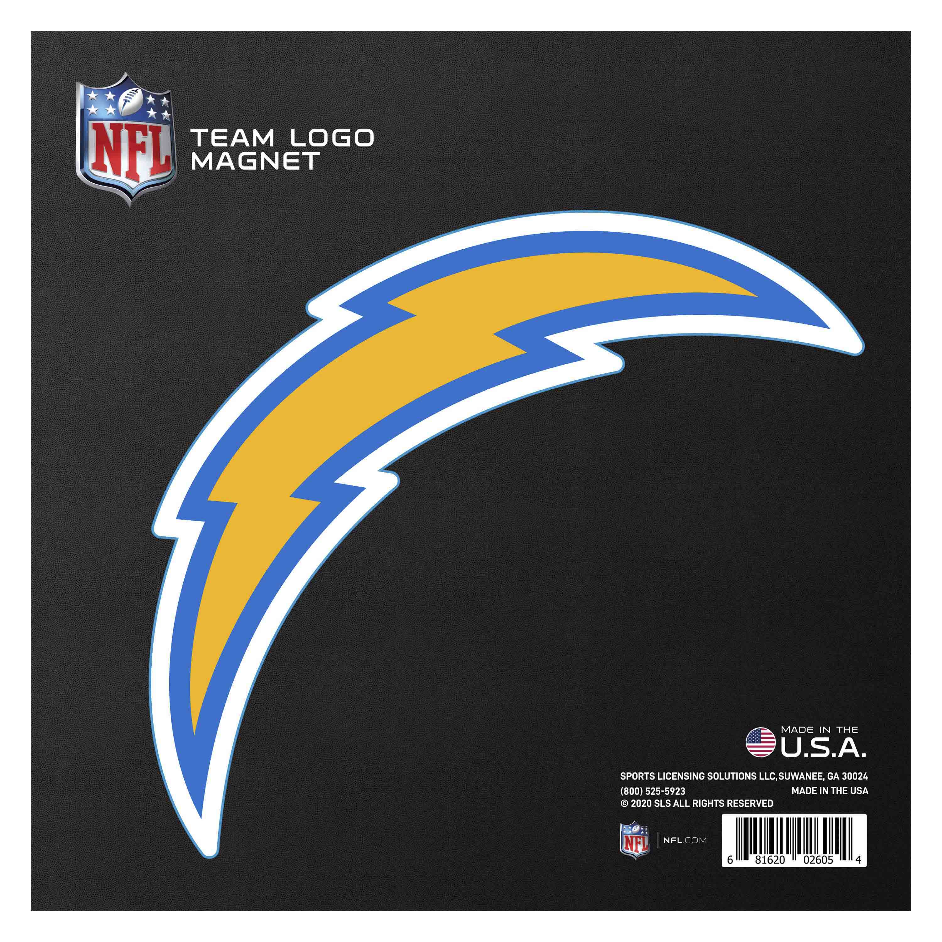 Los Angeles Chargers Large Team Logo Magnet 10" (8.7329"x8.3078")