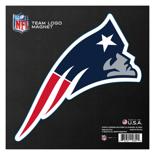 New England Patriots Large Team Logo Magnet 10" (8.7329"x8.3078")