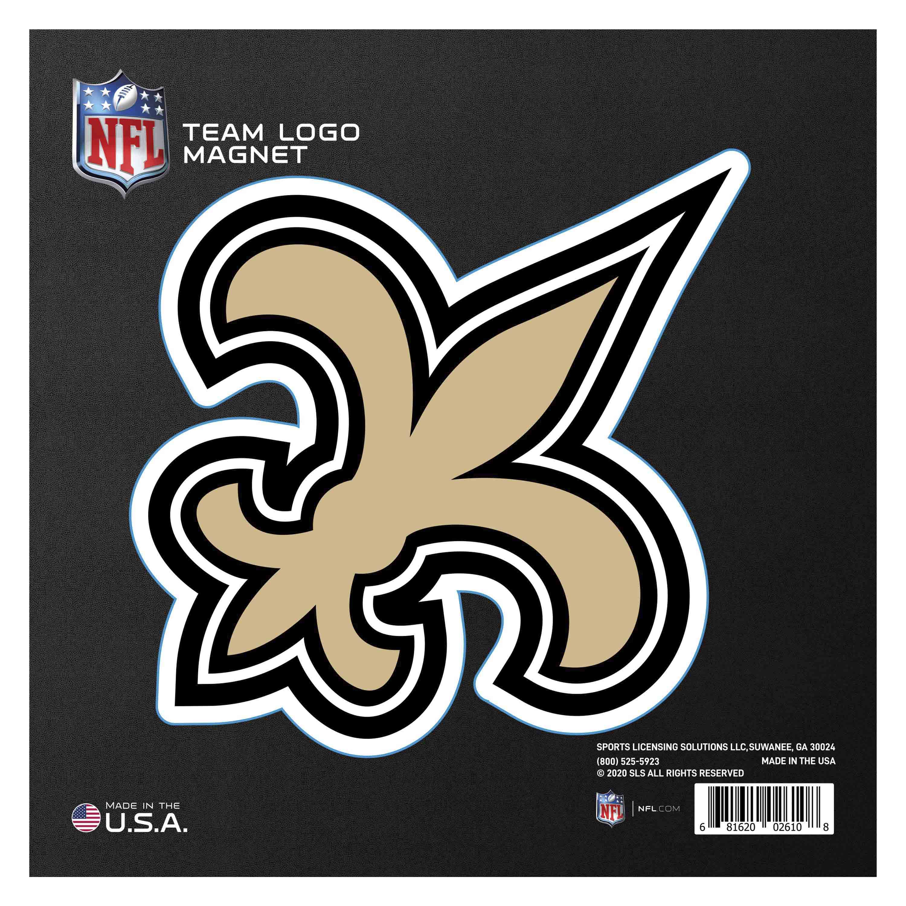 New Orleans Saints Large Team Logo Magnet 10" (8.7329"x8.3078") - New Orleans Saints