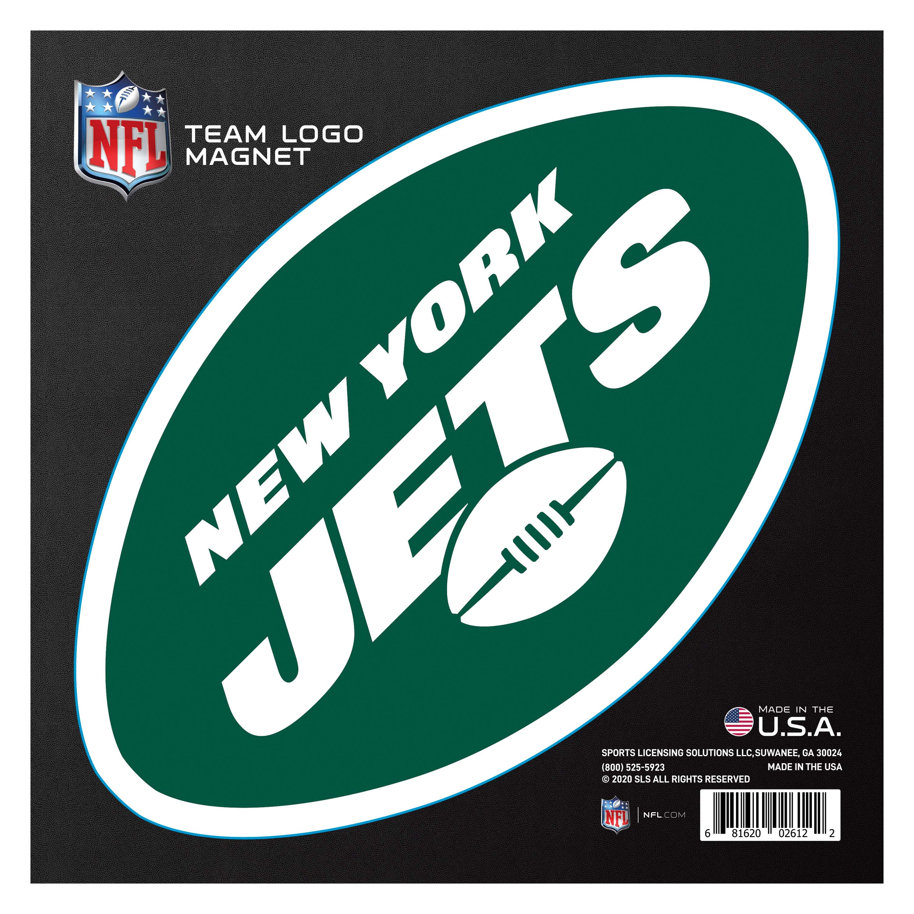 New York Jets Large Team Logo Magnet 10" (8.7329"x8.3078")