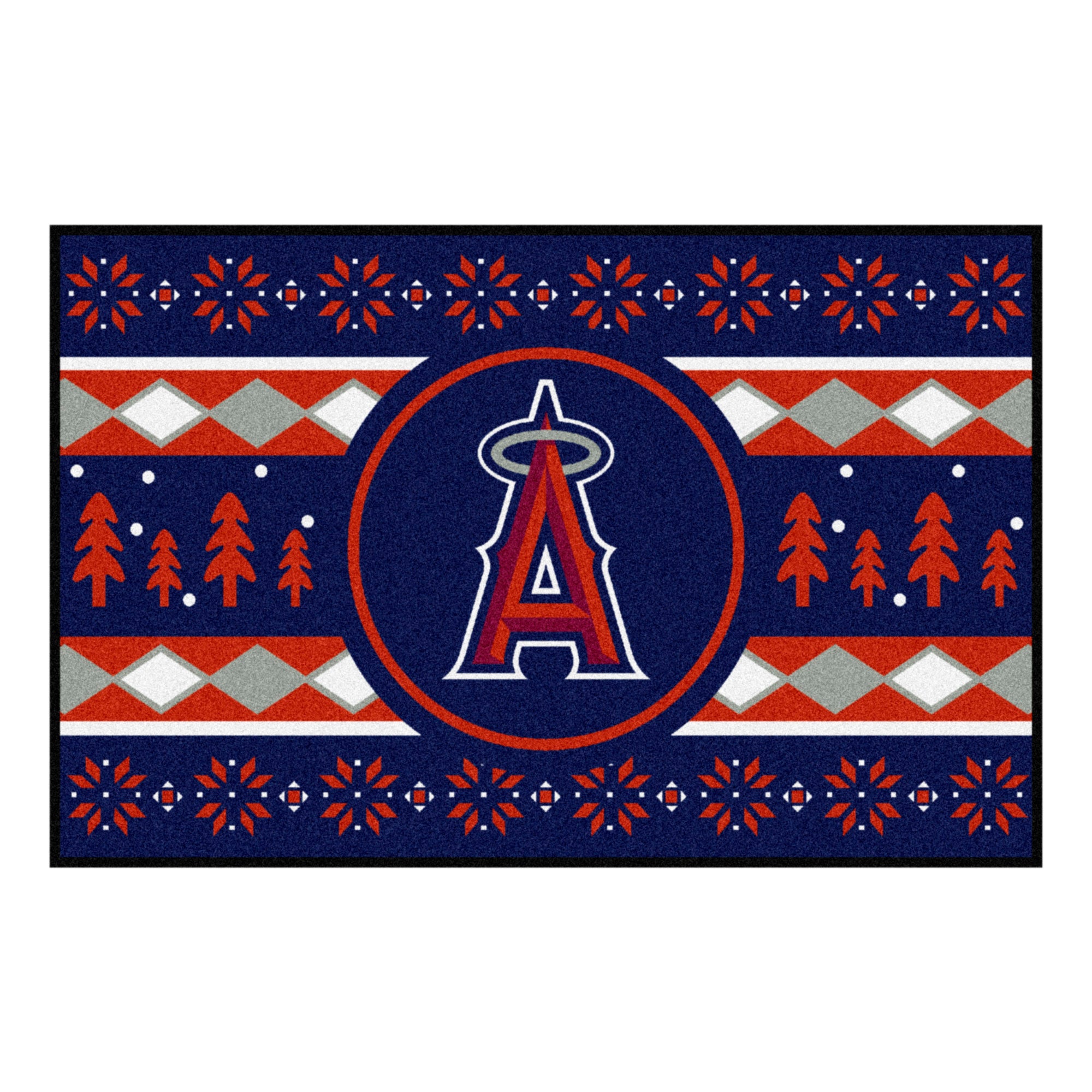 Los Angeles Angels Holiday Sweater Starter Mat Accent Rug - 19in. x 30in.