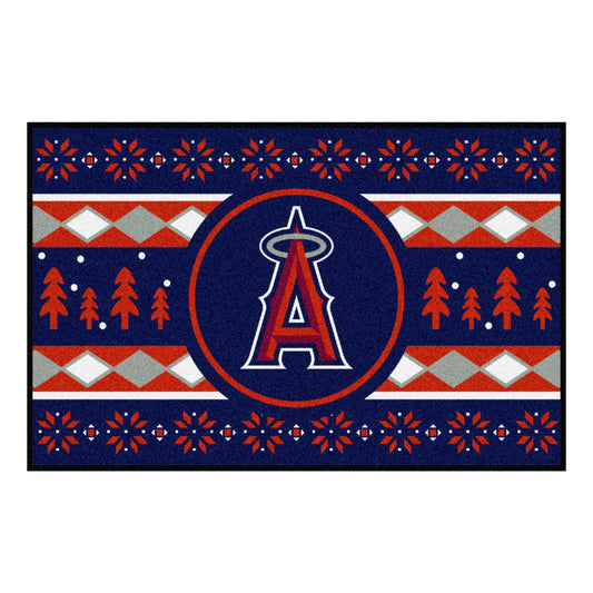 Los Angeles Angels Holiday Sweater Starter Mat Accent Rug - 19in. x 30in.