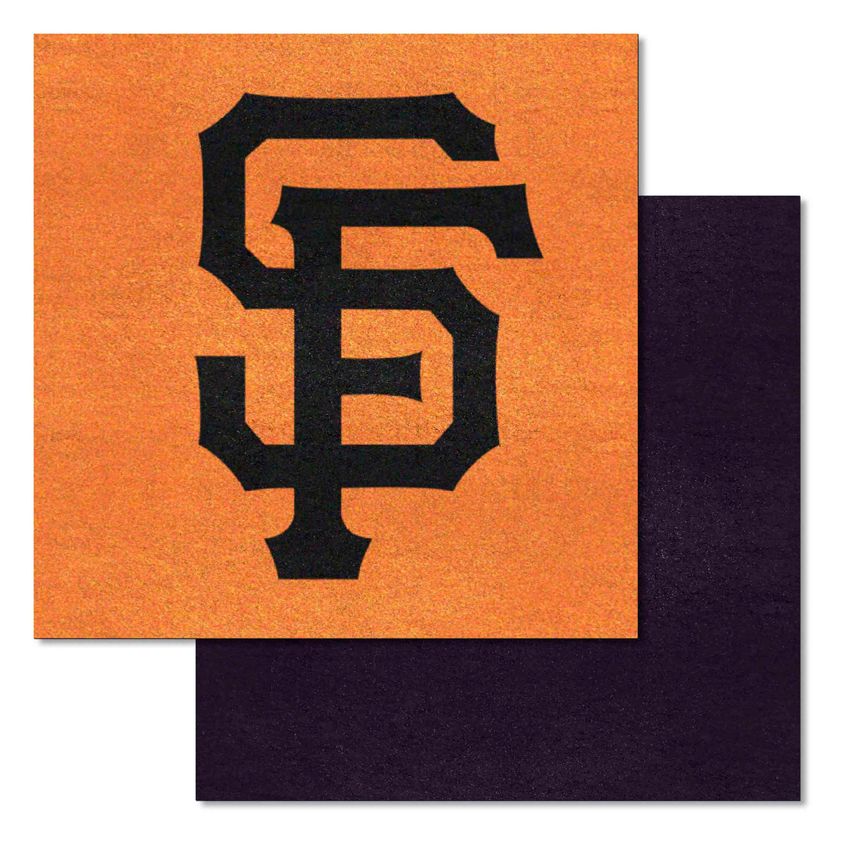 San Francisco Giants Team Carpet Tiles - 45 Sq Ft. Logo on Orange