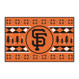 San Francisco Giants Holiday Sweater Starter Mat Accent Rug - 19in. x 30in.