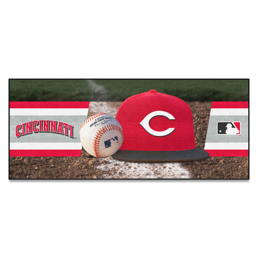 Cincinnati Reds Baseball Runner Rug - 30in. x 72in. - Cincinnati Reds