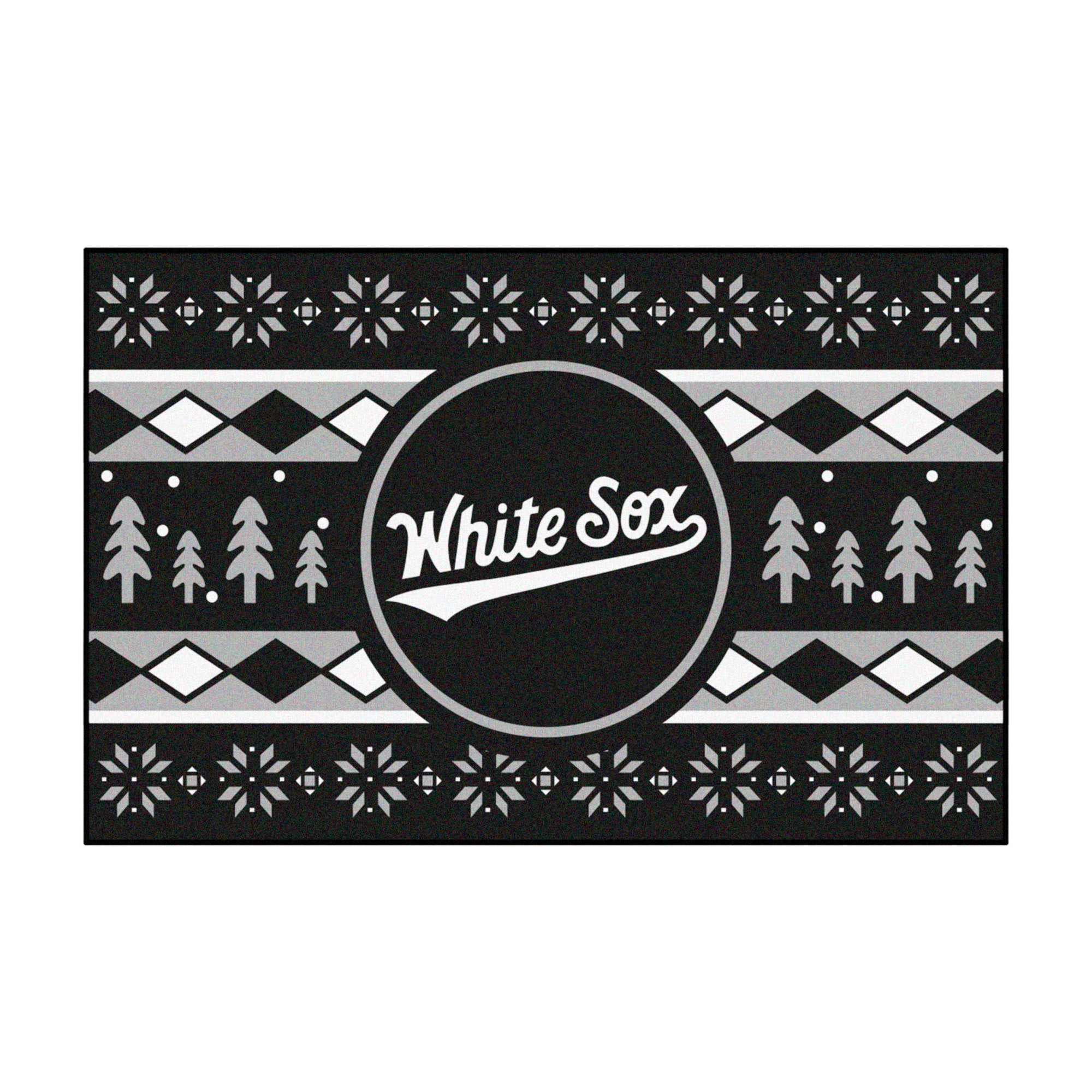 Chicago White Sox Holiday Sweater Starter Mat Accent Rug - 19in. x 30in.