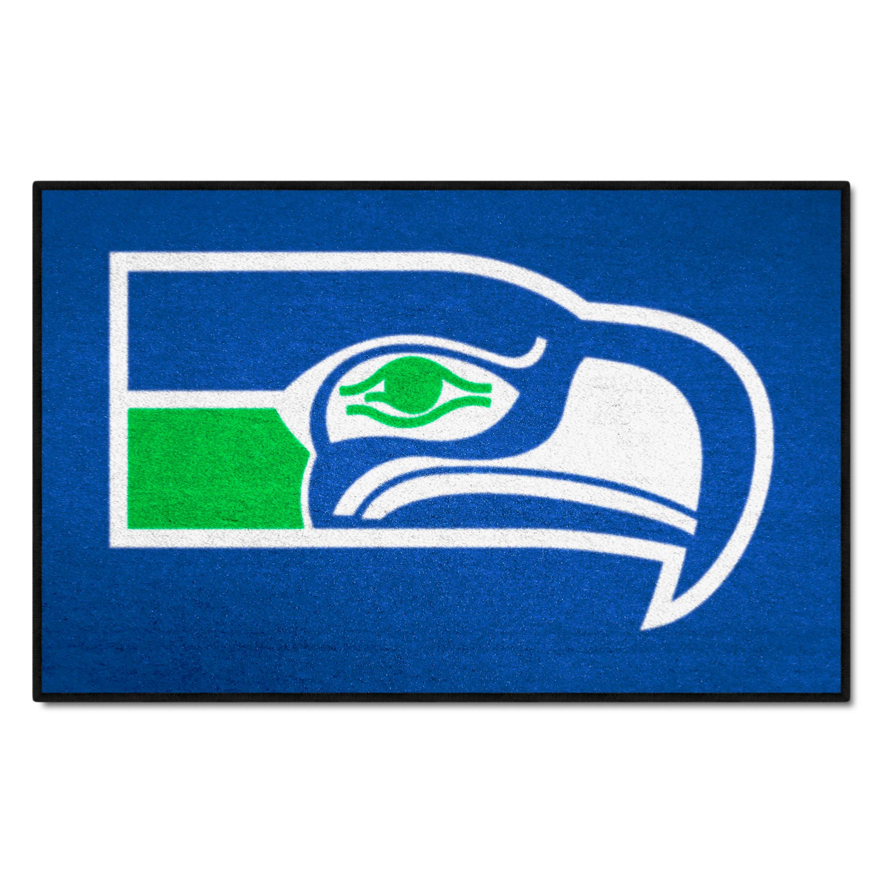 Seattle Seahawks Starter Mat Accent Rug - 19in. x 30in., NFL Vintage