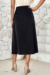 High Waist Midi Skirt Trendsi