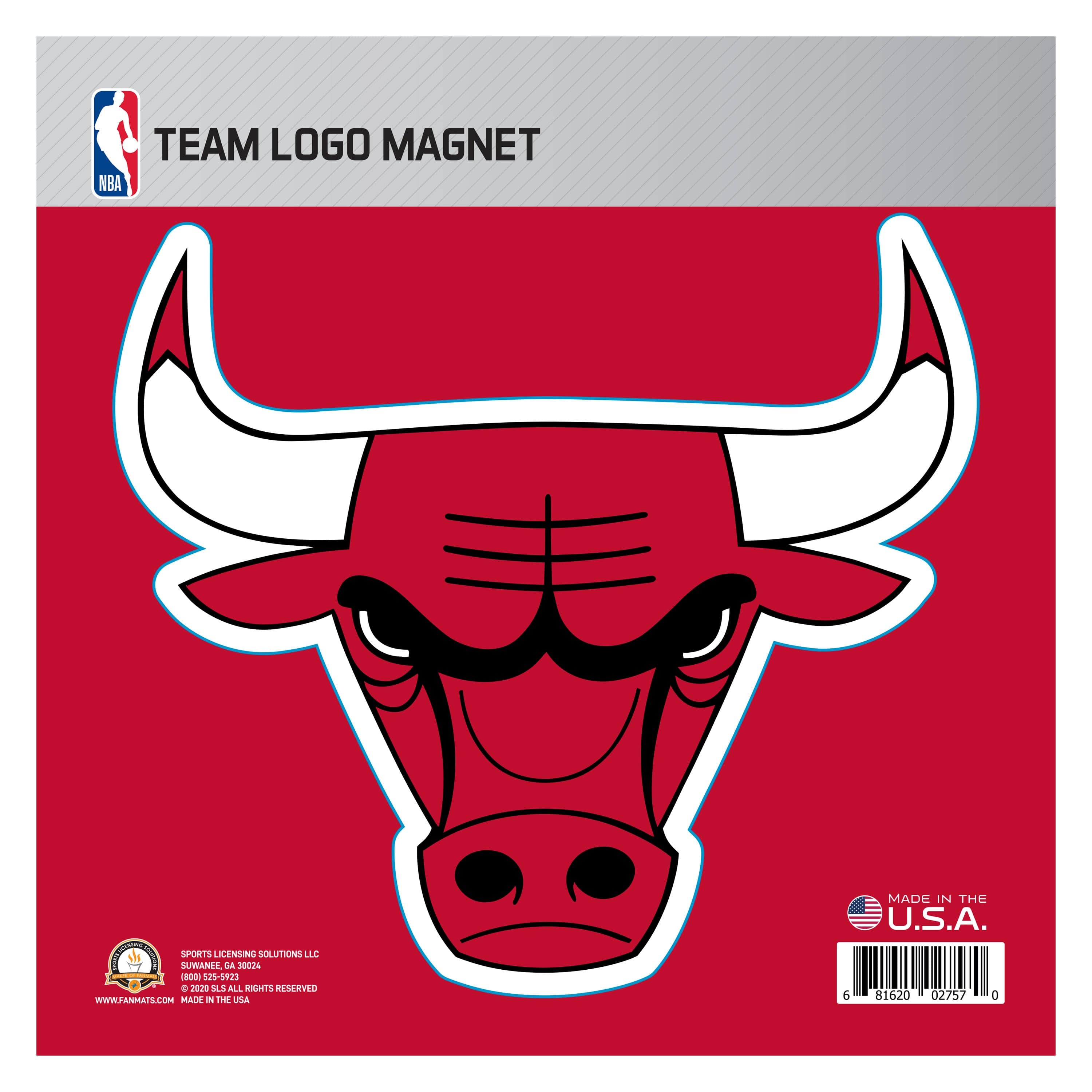 Chicago Bulls Large Team Logo Magnet 10" (8.7329"x8.3078") - Chicago Bulls