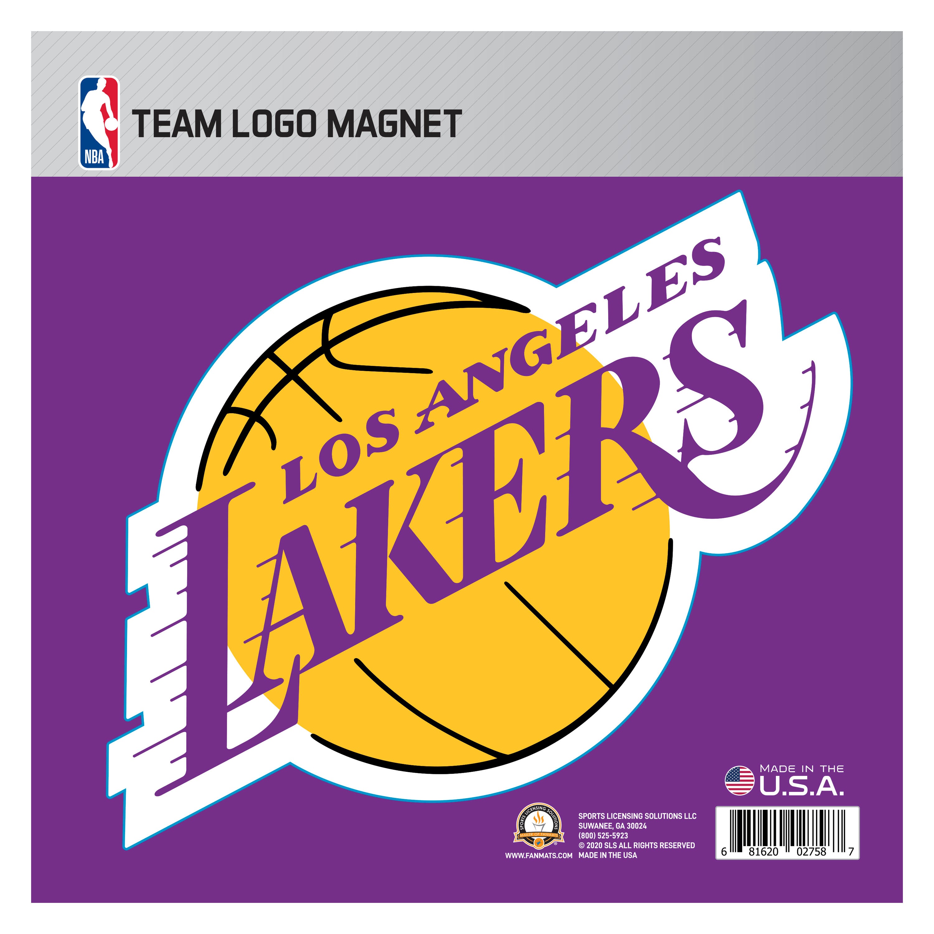 Los Angeles Lakers Large Team Logo Magnet 10" (8.7329"x8.3078")