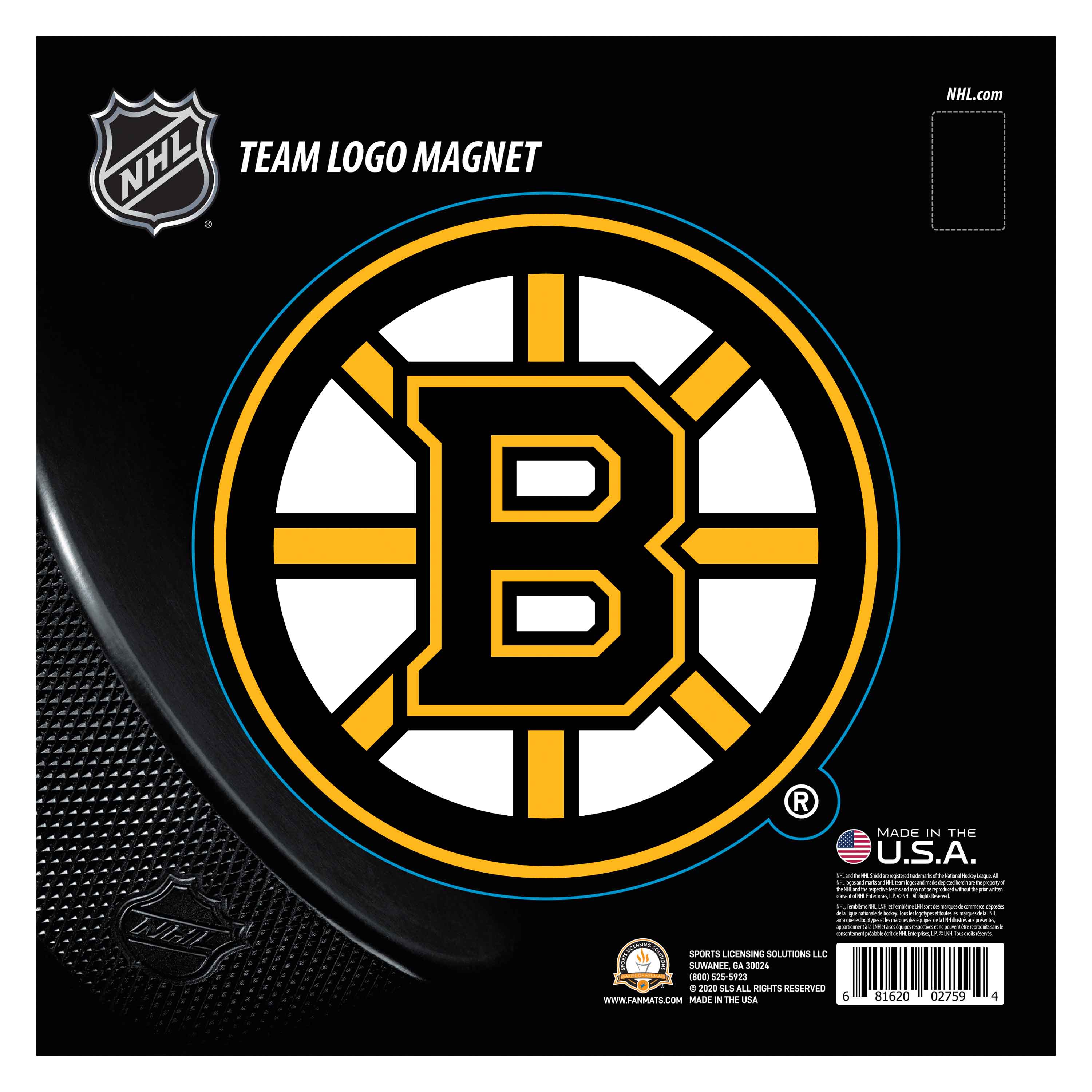 Boston Bruins Large Team Logo Magnet 10" (8.7329"x8.3078")