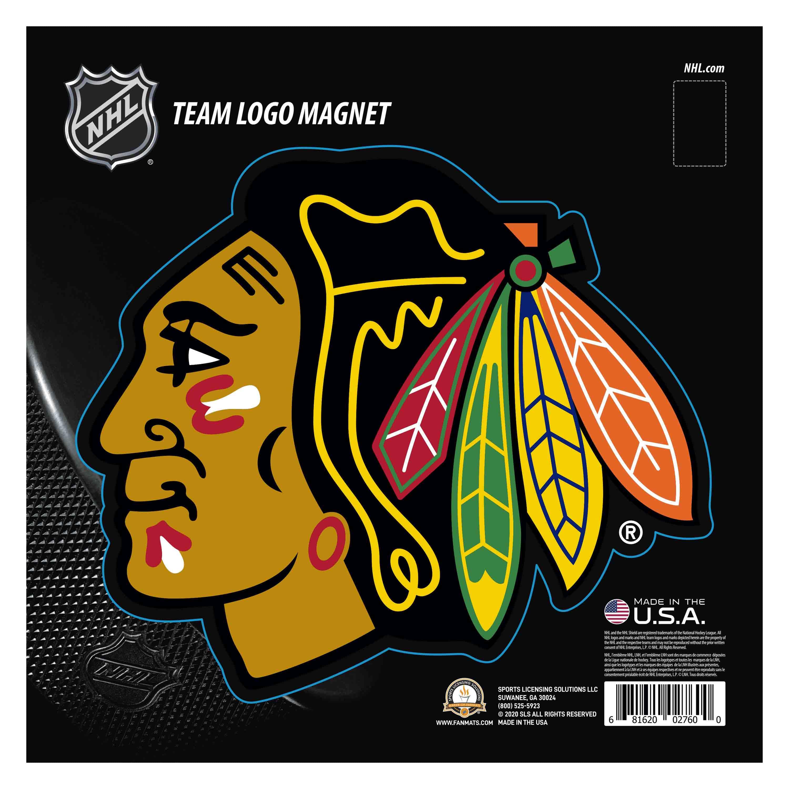 Chicago Blackhawks Large Team Logo Magnet 10" (8.7329"x8.3078") - Chicago Blackhawks