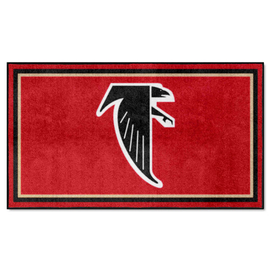 Atlanta Falcons 3ft. x 5ft. Plush Area RugNFL Retro Logo, Original Falcon Logo - Atlanta Falcons