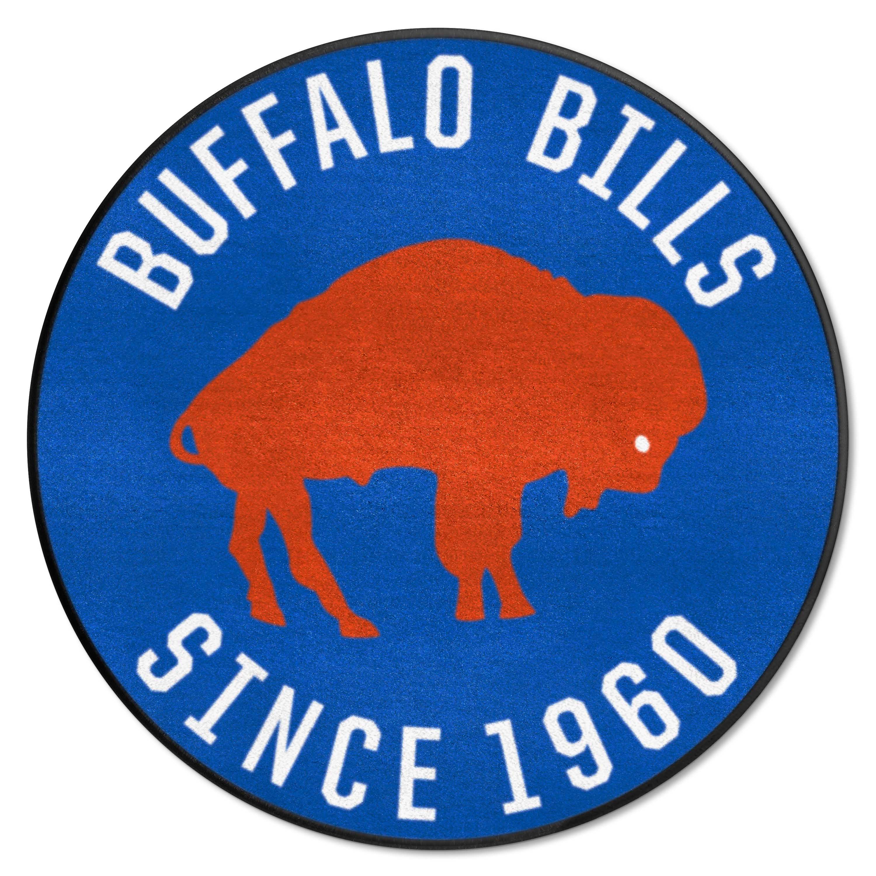 Buffalo Bills Roundel Rug - 27in. Diameter, NFL Vintage