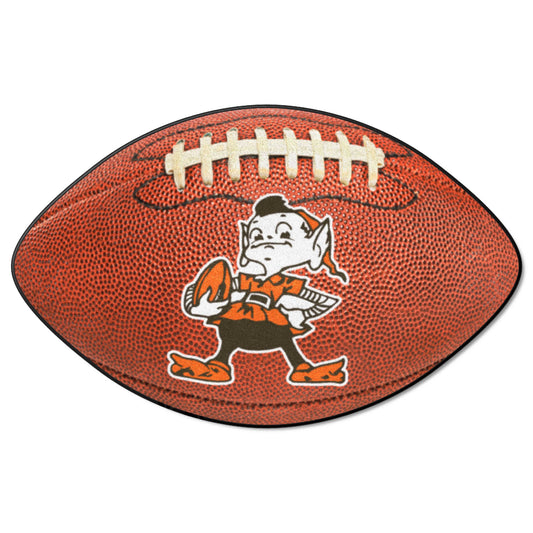 Cleveland Browns Football Rug - 20.5in. x 32.5in., NFL Vintage