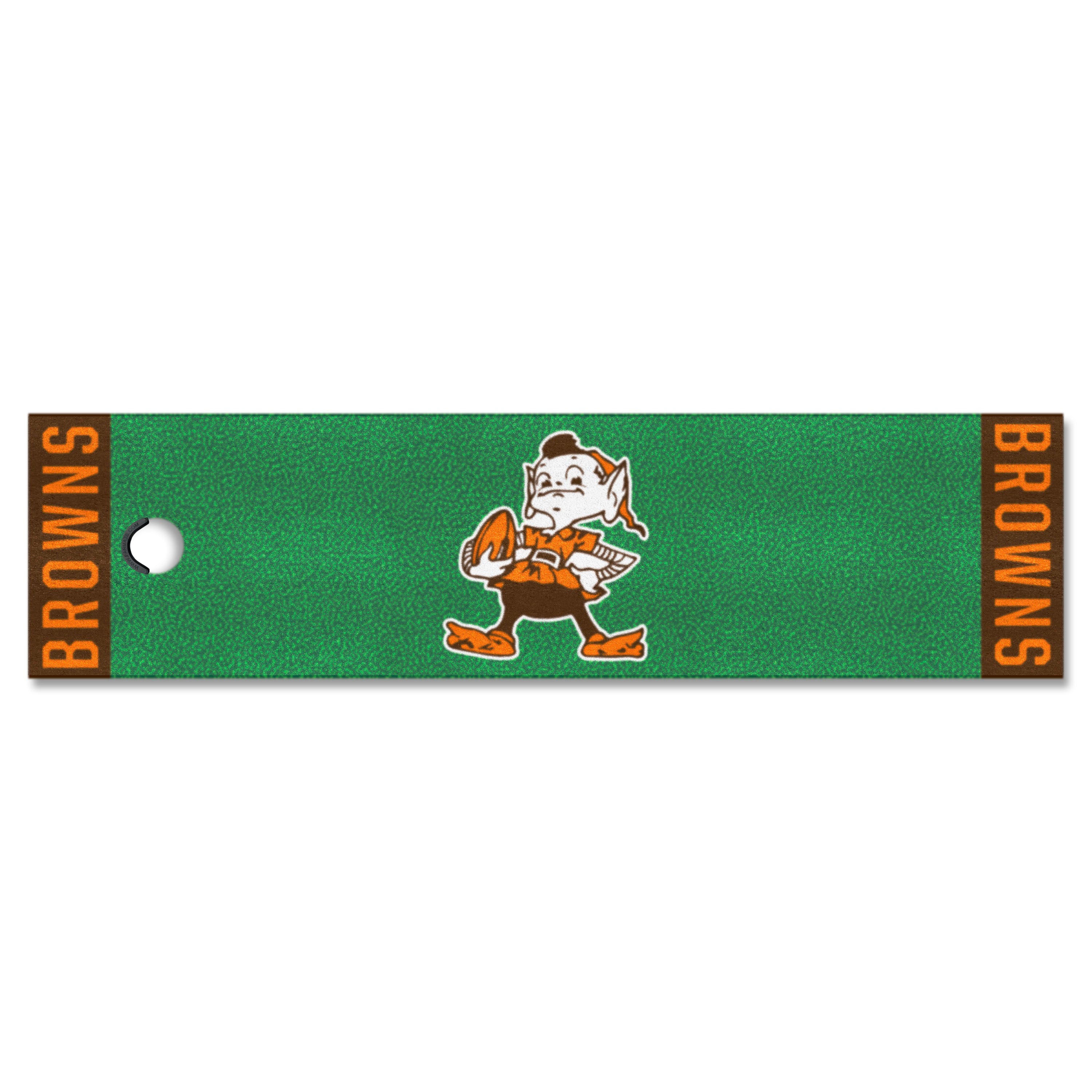 Cleveland Browns Putting Green Mat - 1.5ft. x 6ft., NFL Vintage