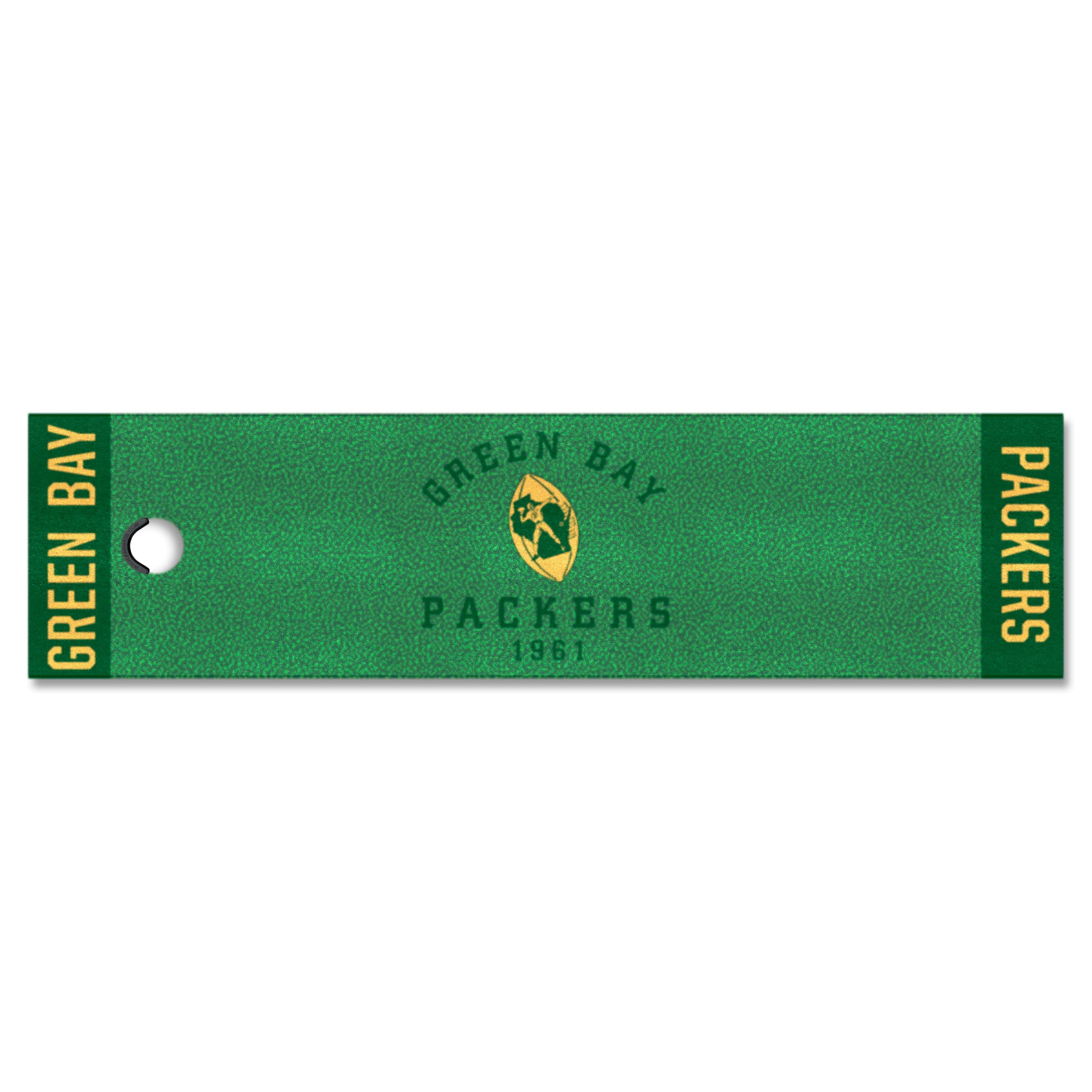 Green Bay Packers Putting Green Mat - 1.5ft. x 6ft., NFL Vintage - Green Bay Packers