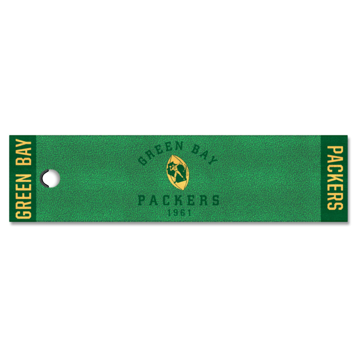 Green Bay Packers Putting Green Mat - 1.5ft. x 6ft., NFL Vintage - Green Bay Packers