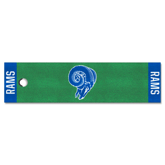 Los Angeles Rams Putting Green Mat - 1.5ft. x 6ft., NFL Vintage