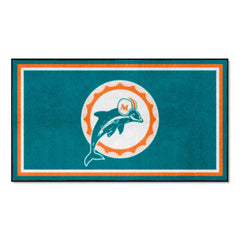 Miami Dolphins 3ft. x 5ft. Plush Area Rug, NFL Vintage