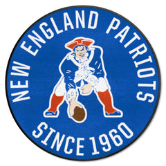 New England Patriots Roundel Rug - 27in. Diameter, NFL Vintage - New England Patriots