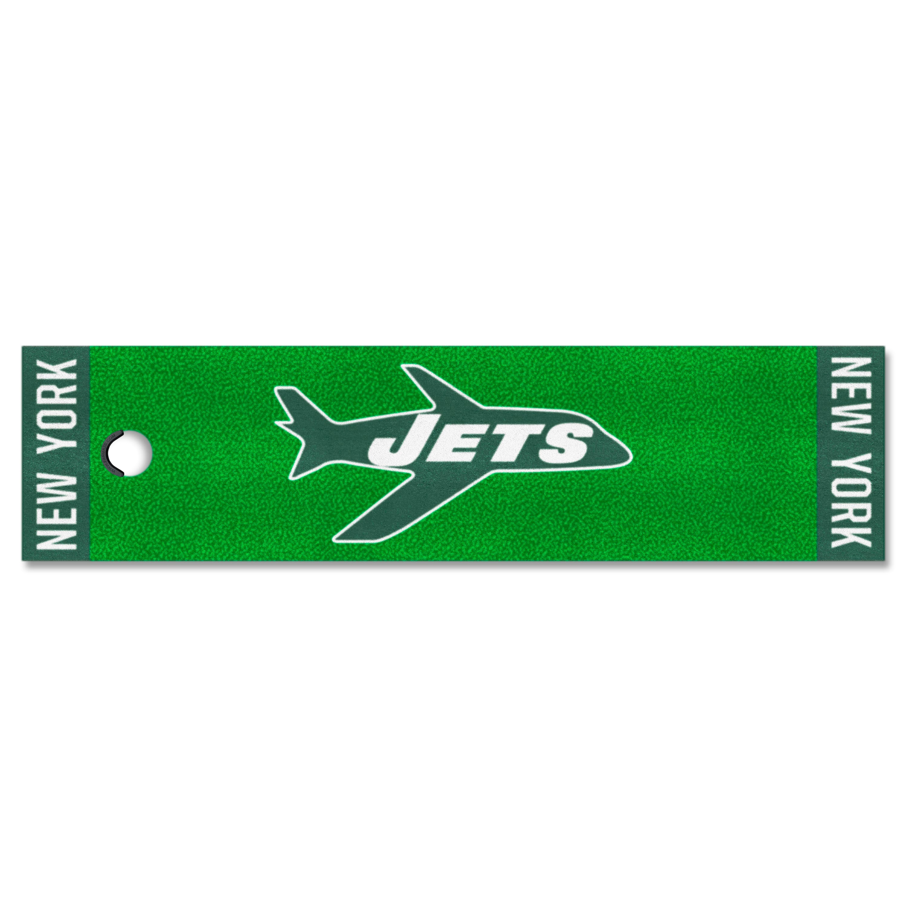 New York Jets Putting Green Mat - 1.5ft. x 6ft., NFL Vintage