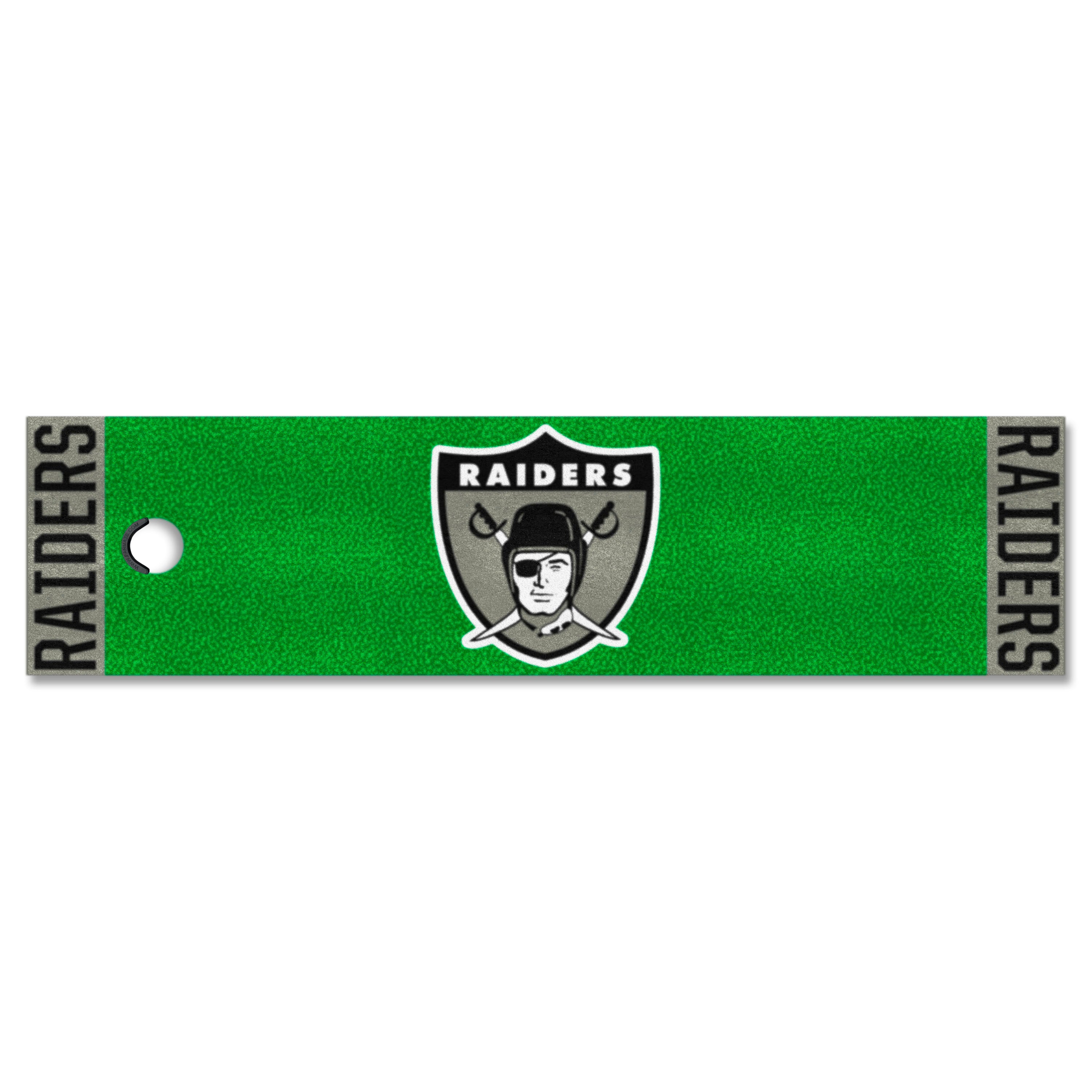 Las Vegas Raiders Putting Green Mat - 1.5ft. x 6ft., NFL Vintage