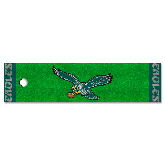 Philadelphia Eagles Putting Green Mat - 1.5ft. x 6ft., NFL Vintage