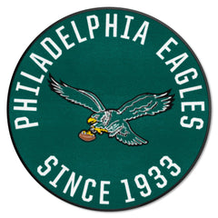 Philadelphia Eagles Roundel Rug - 27in. Diameter, NFL Vintage