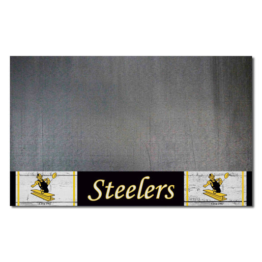 Pittsburgh Steelers Vinyl Grill Mat - 26in. x 42in., NFL Vintage