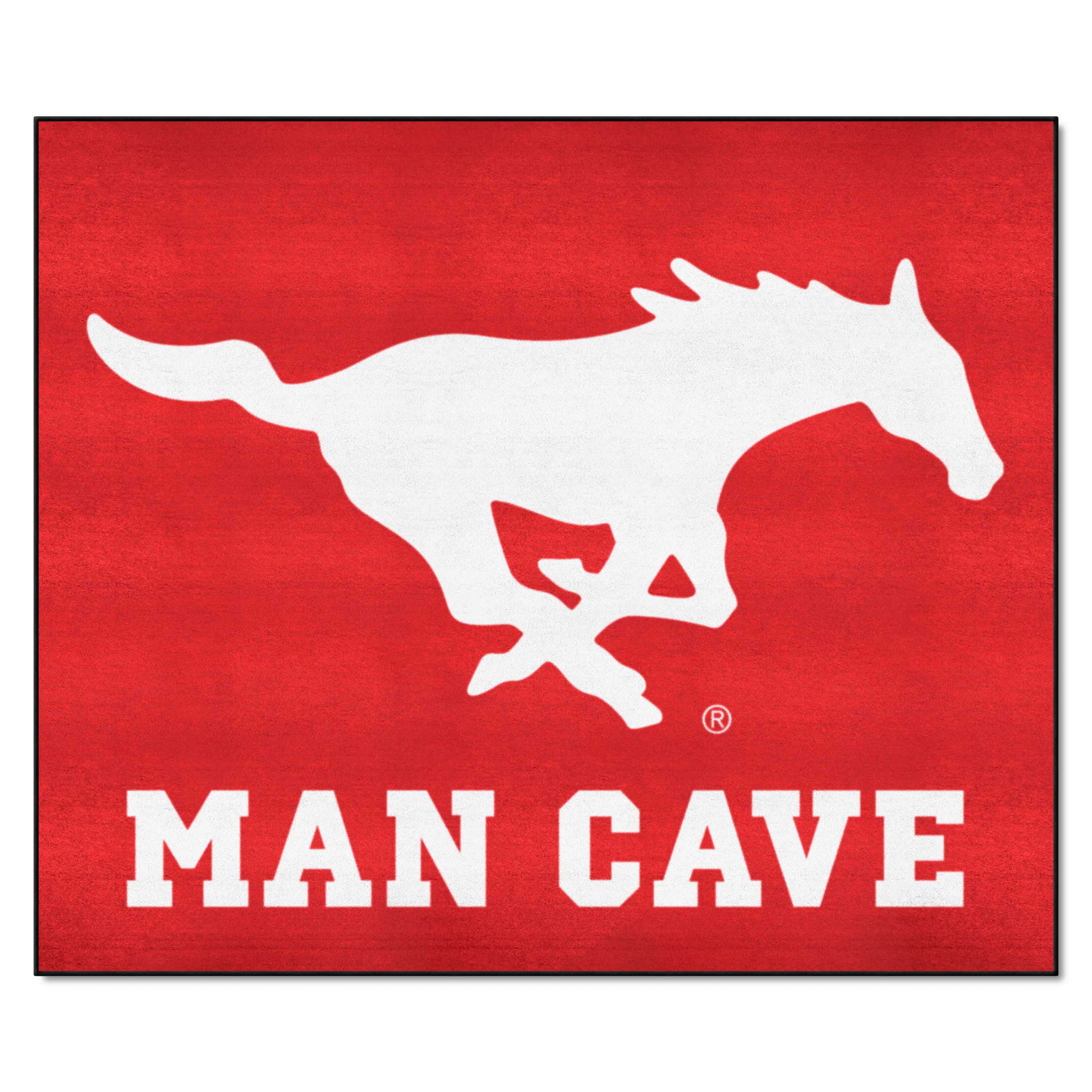 SMU Mustangs Man Cave Tailgater Rug - 5ft. x 6ft.