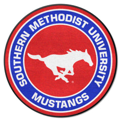 SMU Mustangs Roundel Rug - 27in. Diameter