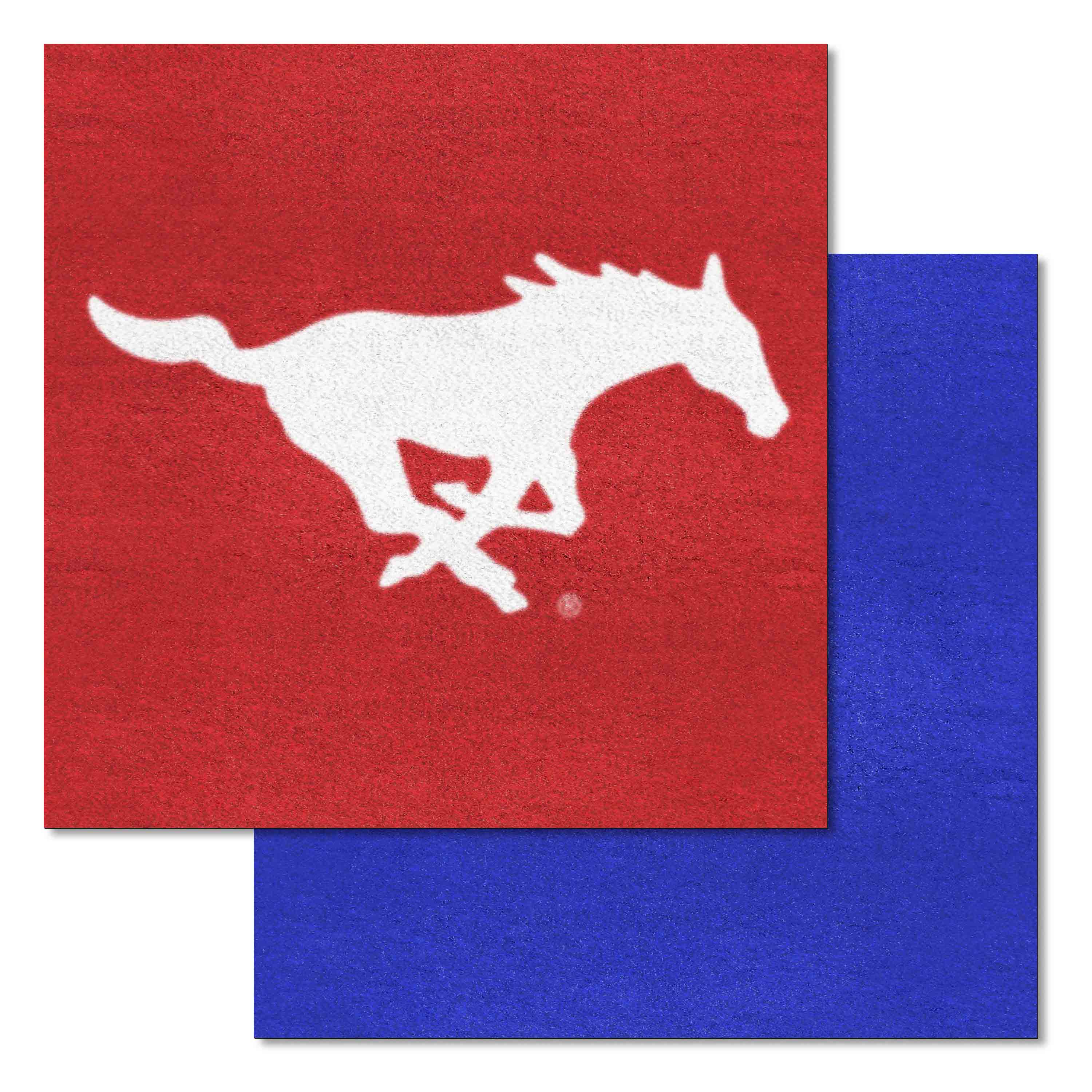 SMU Mustangs Team Carpet Tiles - 45 Sq Ft.