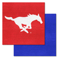 SMU Mustangs Team Carpet Tiles - 45 Sq Ft.