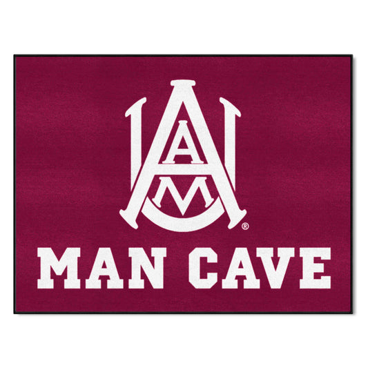 Alabama A&M Bulldogs Man Cave All-Star Rug - 34 in. x 42.5 in.