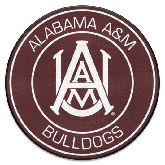 Alfombra redonda de los Bulldogs de Alabama A&amp;M (27 pulgadas de diámetro)