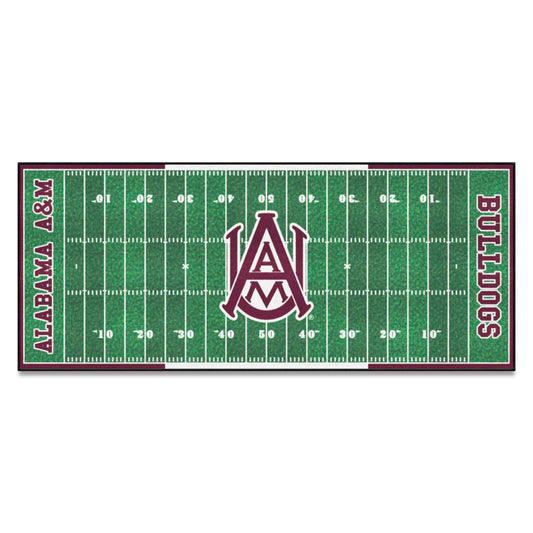 Tapete de corredor de campo Alabama A&amp;M Bulldogs - 30 pulgadas x 72 pulgadas.