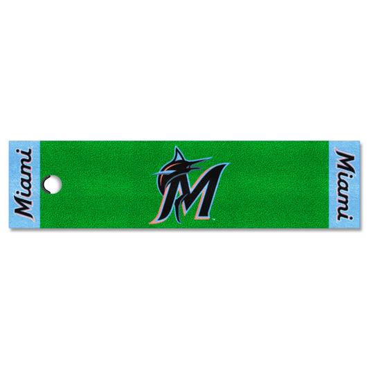 Miami Marlins Putting Green Mat - 1.5ft. x 6ft.