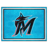 Miami Marlins 8ft. x 10 ft. Plush Area Rug