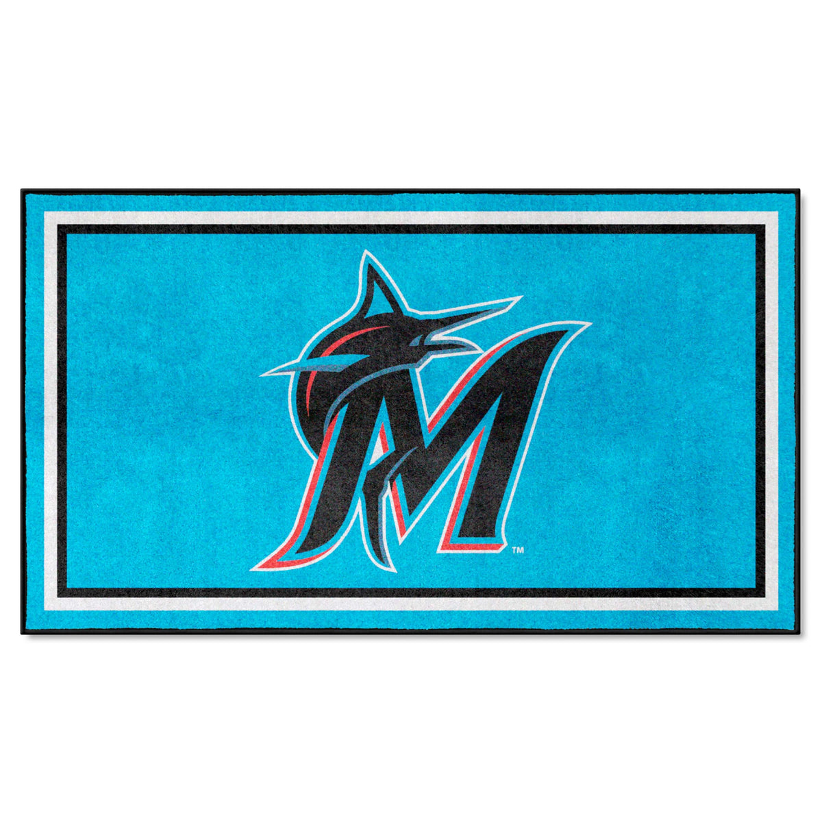 Miami Marlins 3ft. x 5ft. Plush Area Rug