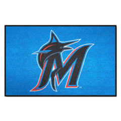 Miami Marlins Starter Mat Accent Rug - 19in. x 30in.