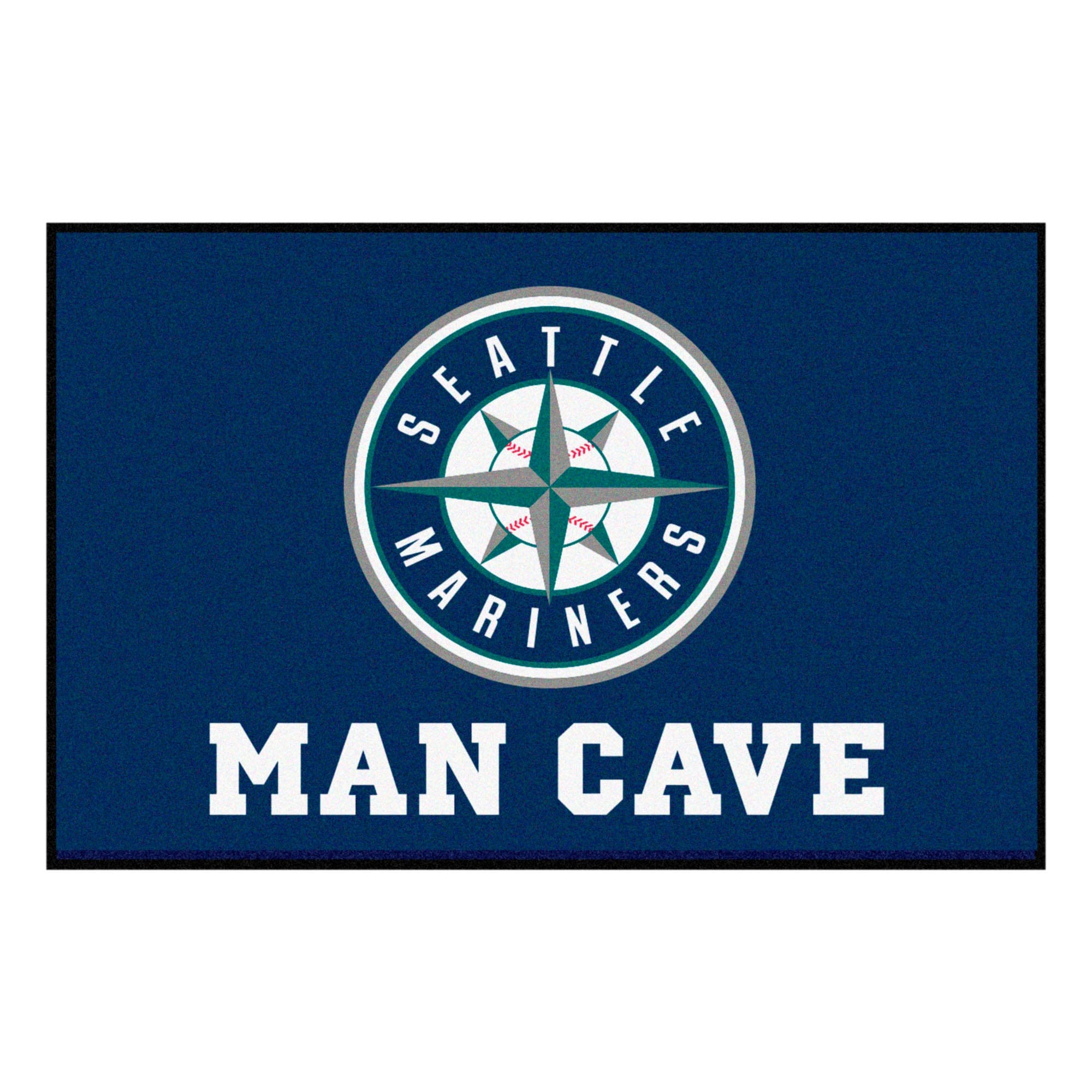 Seattle Mariners Man Cave Starter Mat Accent Rug - 19in. x 30in. - Seattle Mariners