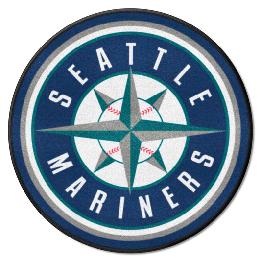 Seattle Mariners Roundel Rug - 27in. Diameter