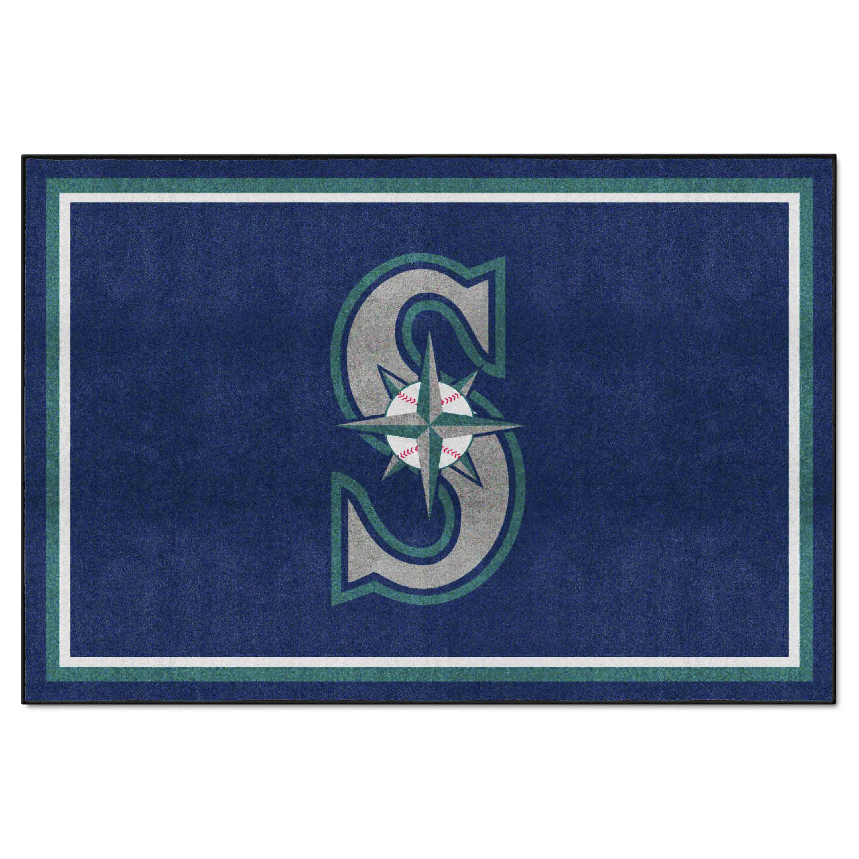 Seattle Mariners 5ft. x 8 ft. Plush Area Rug