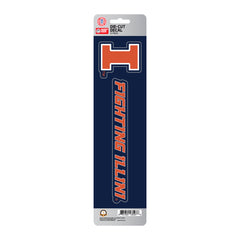 Illinois Illini 2 Piece Team Slogan Decal Sticker Set